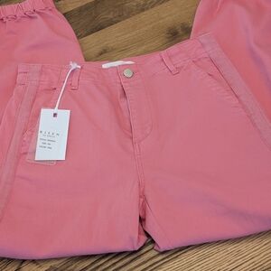 Risen Top Gun Jogger Jeans Hot Pink Size 7 Elastic Ankle